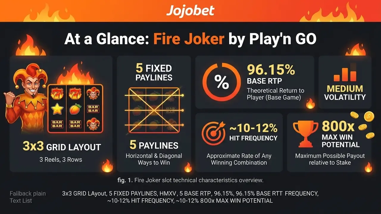 fire joker slot technical characteristics overview