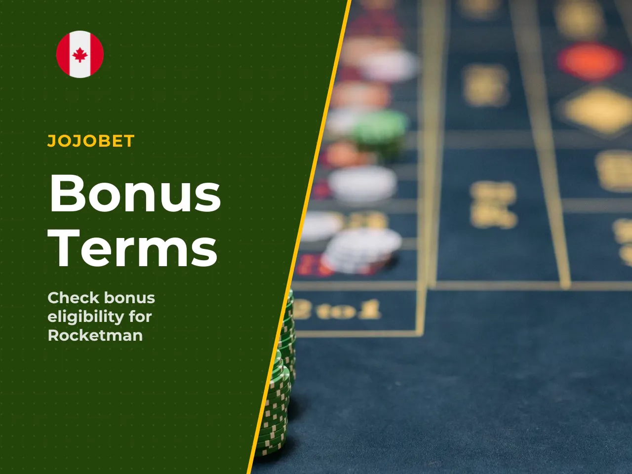 Application of welcome bonuses and casino