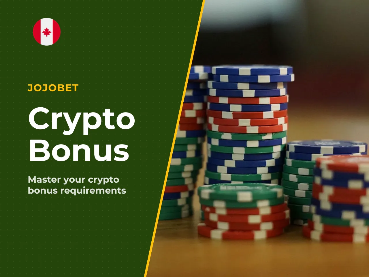 Work through JojoBet's own crypto-bonus weighting