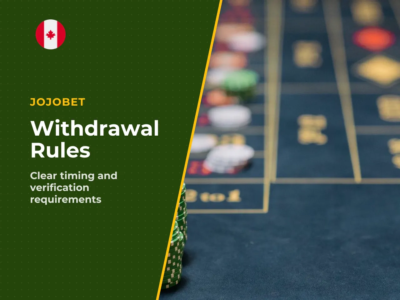 Two timing rules apply almost universally